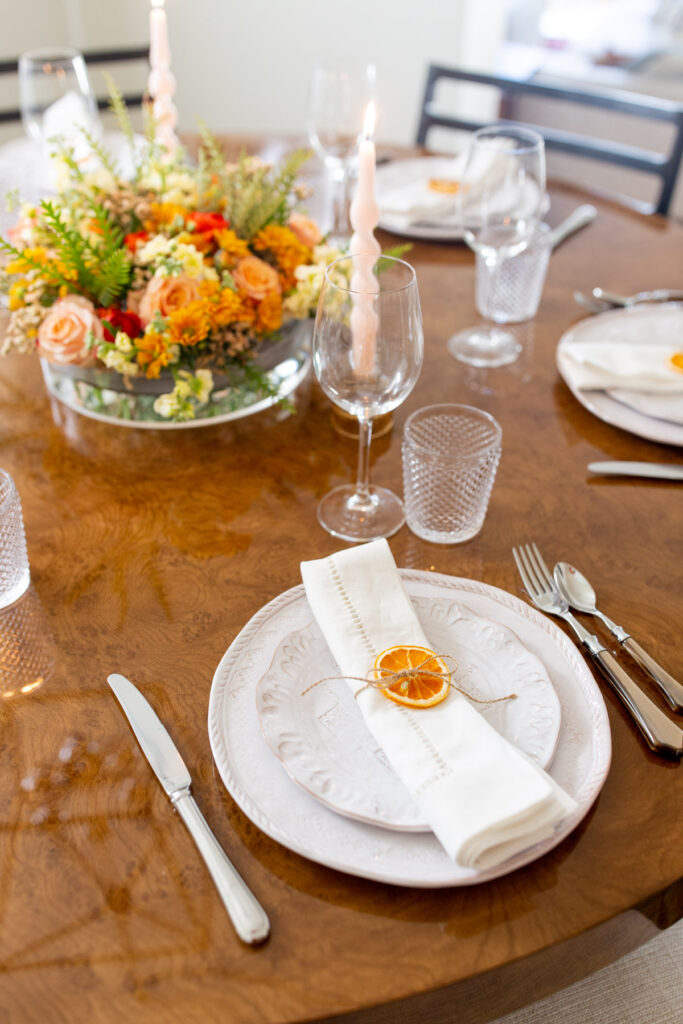 easy holiday table setting